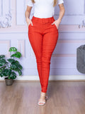 Calça Feminina para Trabalho com Cinto e Bolso