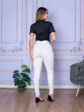 Calça Feminina para Trabalho com Cinto e Bolso
